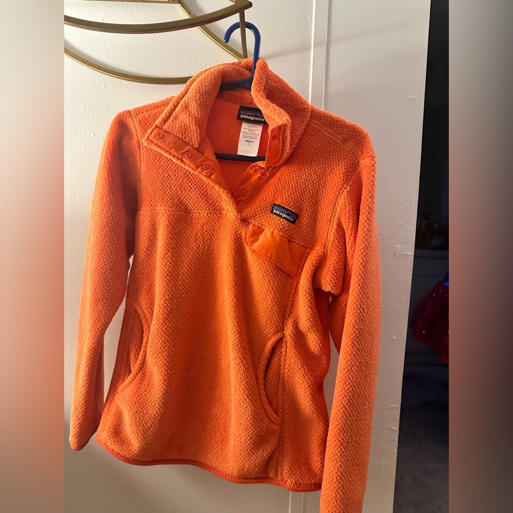 Patagonia Vibrant Orange Snap-T Fleece